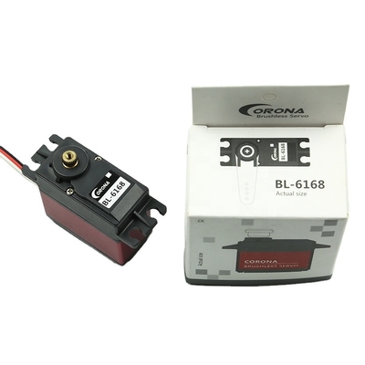 Industrial Small High Torque Servo Motor Brushless 32kg 63.6g Corona BL6168