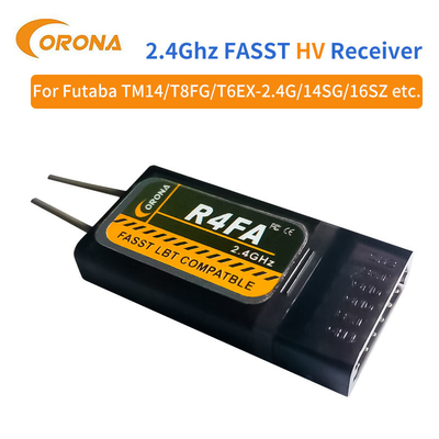 Micro Futaba 2.4 Ghz Fasst Receiver Radio Remote Control Rc Transmitter 8FG 10CG 12FG Corona R4FA